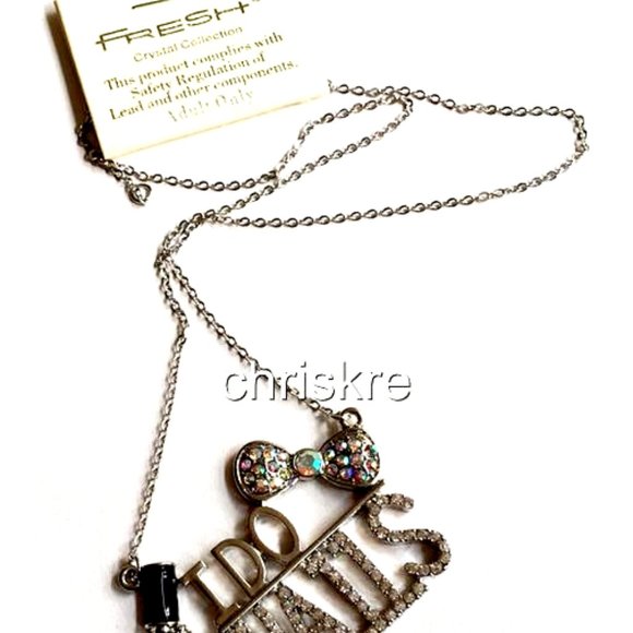 Nail Tech Cosmetology Stylist Necklace Gift I DO NAILS Mary Kay Silver Plated - Picture 6 of 8